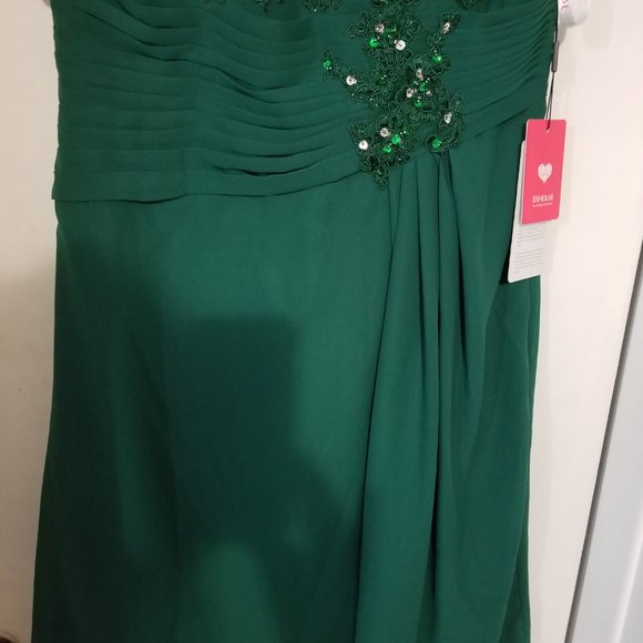 Green Prom Party Dress Size 10 by JJS House - Picture 5 of 7